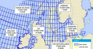 The distribution of well spuds and deals across North West Europe during the first quarter of 2014 (UK wells anddeals includes both offshore and onshore)