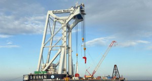 Denmark Svanen Starts Monopile Installation at Anholt Offshore Wind Farm