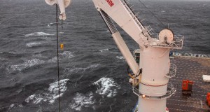 400t active heave compensated MacGregor offshore crane onboard North Sea Giant.