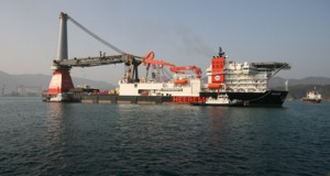 HMC’s New Deepwater Construction Vessel Aegir Sets Sail for The Netherlands
