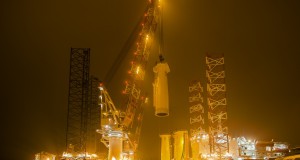 Seafox 5 Carries Piles for North Sea Offshore Wind Farm DanTysk