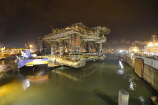 01 FPF-1 on Dry Dock Barge