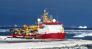 The Royal Navy’s ice patrol ship HMS Protector