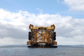Kvaerner's Jacket En Route to Edvard Grieg Field 1