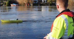 The ARC-Boat allows surveys to be completed from the safety of the riverbank