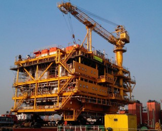 Departure of the first Wellhead Module for Kenli 3-2 project.