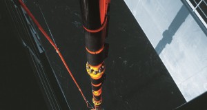 Claxton drilling riser being run offshore Norway