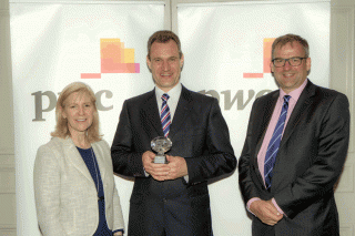 Pictured from left to right is: Caroline Roxburgh (Scotland Private Business Leader, PWC), Drummond Lawson (MD, Subsea Technologies) and Lindsay Gardiner (Scotland Regional Chairman, PWC)
