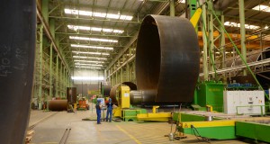 PHOTO EEW Building XL Monopiles for DONG Energy's Gode Wind 1 and 2 OWFs