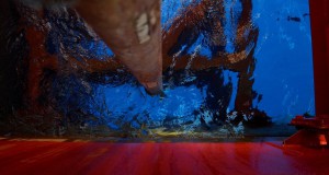A) TDW Gulf of Mexico - looking down the riser from the platform._DSC0055