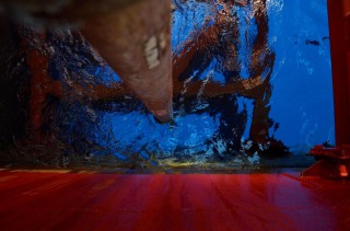 A) TDW Gulf of Mexico - looking down the riser from the platform._DSC0055
