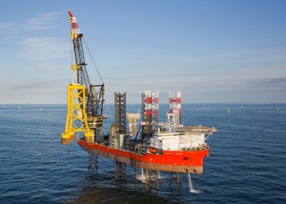 Innovative Suction Bucket Jacket Foundation Hits Seabed Off Germany.