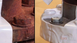 Oxifree protected-unprotected flange