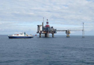 Cable Innovator installing fibre optic comms link to Sleipner platform in Norwegian waters
