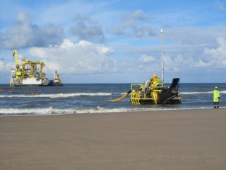 Export Cable for Eneco Luchterduinen OWF Landed on Dutch Shore