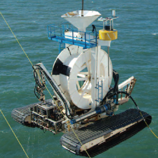 Remotely operated vehicle used for cable
burial