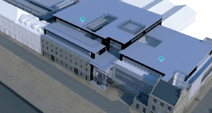1. CARPARK; 2. HORISONSHOUSE; 3. MERCHANTSHOUSE