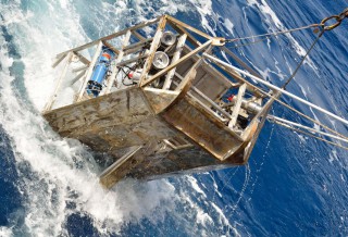 The epibenthic sled generally collects biological samples on the seabed. Photo: Thomas Walter