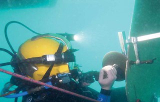 Hydrex in Uruguay Propeller Refit