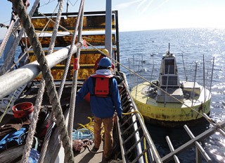 MBARI Engineers Recover Experimental Wave Power Buoy