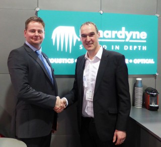 Phil Middleton, Deputy Managing Director, Seatronics Equipment Rentals (Right), Barry Cairns, VP Sonardyne Europe and Africa (Left)