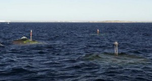 The three unit CETO 5 array operating off Garden Island, Western Australia