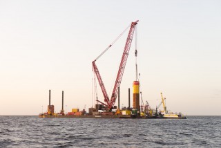 Monopile Installation Begins at Westermeerwind OWF