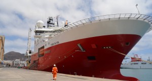 Fugro Saltire on Gran Canaria Shipwreck Job