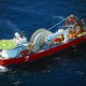 Santos Henry Project. The Seven Navica lays pipeline offshore Southern Victoria, Henry field, Victora, Australia.