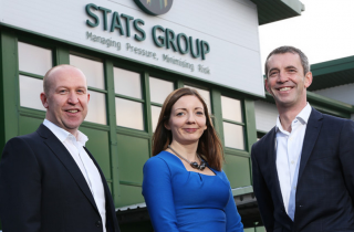 (L to R) QHSE & HR Director, Derek Smart, Commercial Director, Lisa Mitchell with CEO Pete Duguid