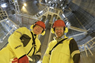Eldar Sætre CEO of Statoil and Tord Lien.    Photo: Statoil